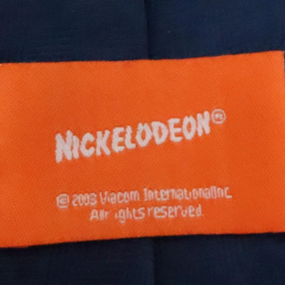 Nickelodeon SpongeBob Got Kelp? Tie Mens Blue Y2K Vintage Cartoon 2003 Novelty